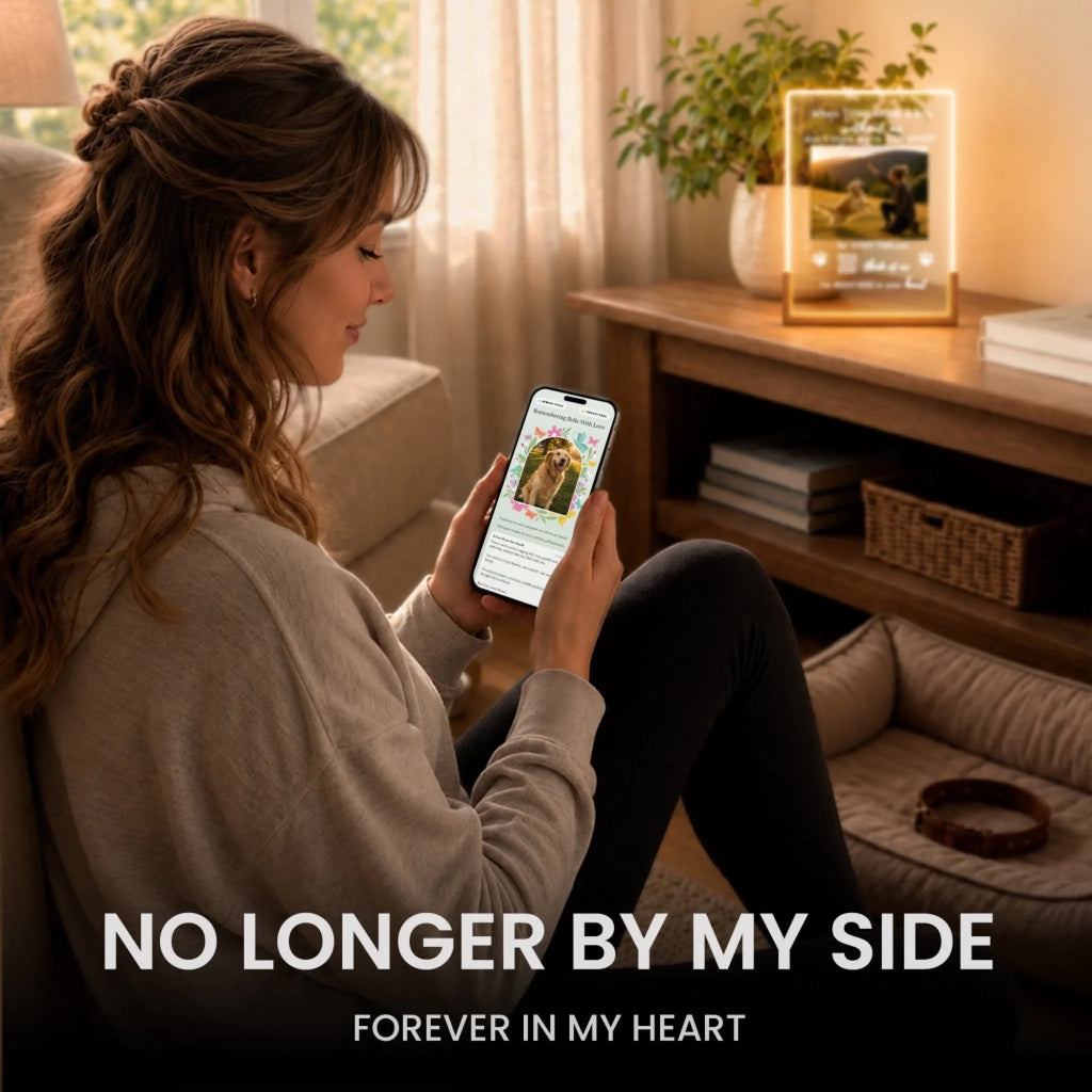 Forever Loved, Never Forgotten - Personalized Pet Memorial Night Light3