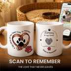 A Piece Of My Heart Lives In Heaven - Personalized Pet Memorial Mug